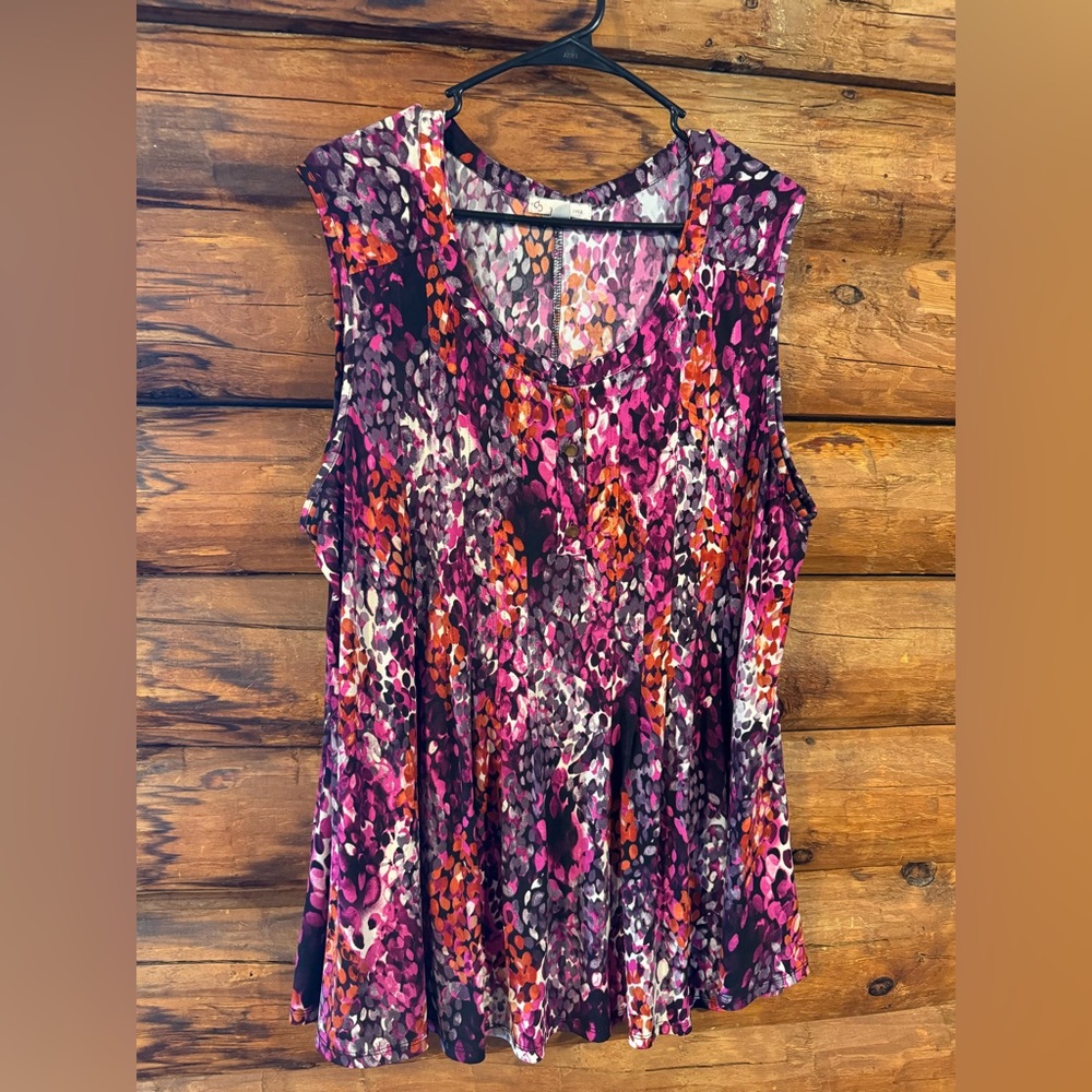 Multicolor Sleeveless Blouse